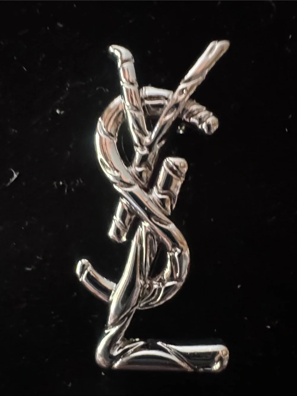 Brooch / pin  Silver-tone Intertwined  Brooch - Picture 3 of 4